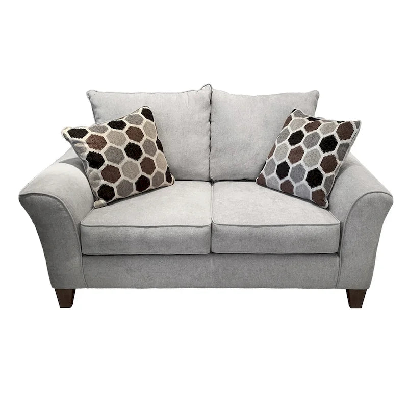 Stoff-Loveseat mit Kissenrücken