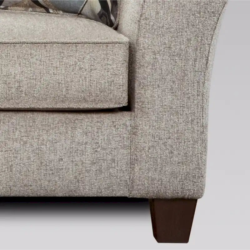 Stoff-Loveseat mit Kissenrücken