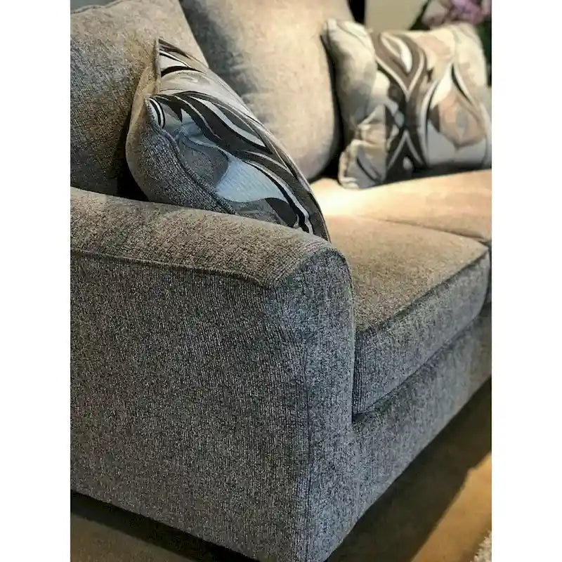 Stoff-Loveseat mit Kissenrücken