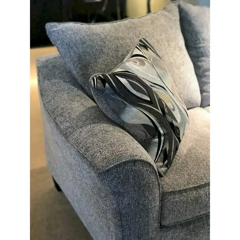 Stoff-Loveseat mit Kissenrücken