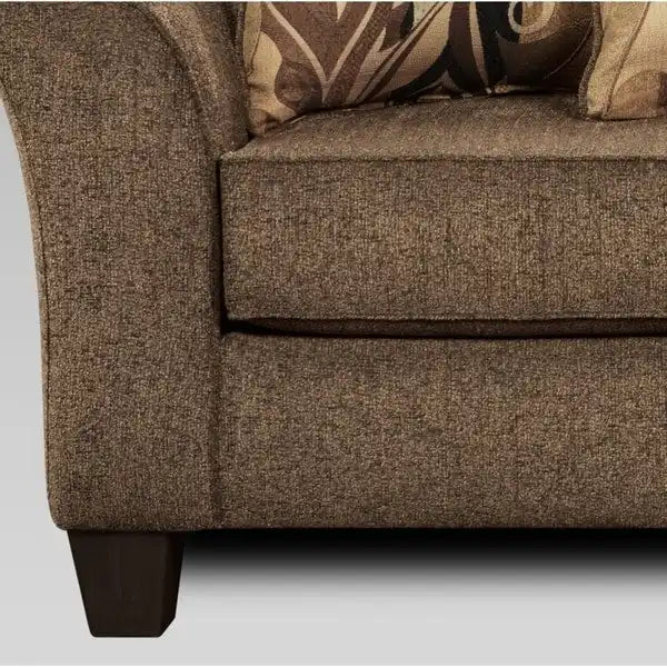 Stoff-Loveseat mit Kissenrücken