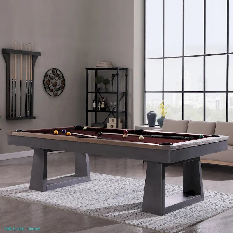 8ft Industrie-Billardtisch aus Schiefer