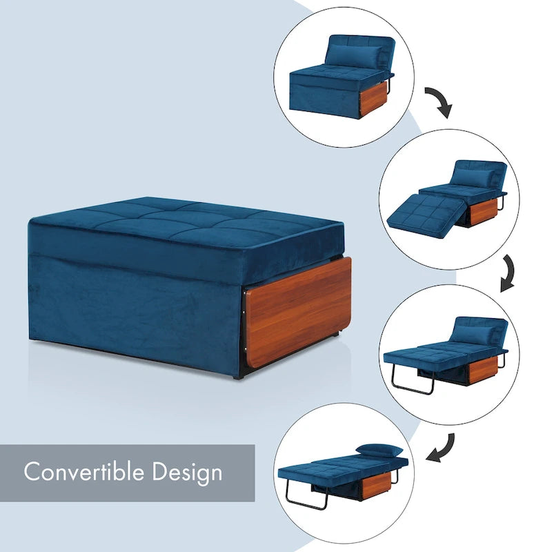 Zusammengebaute Cabrio Cocktail-Ottomane mit Futonfunktion