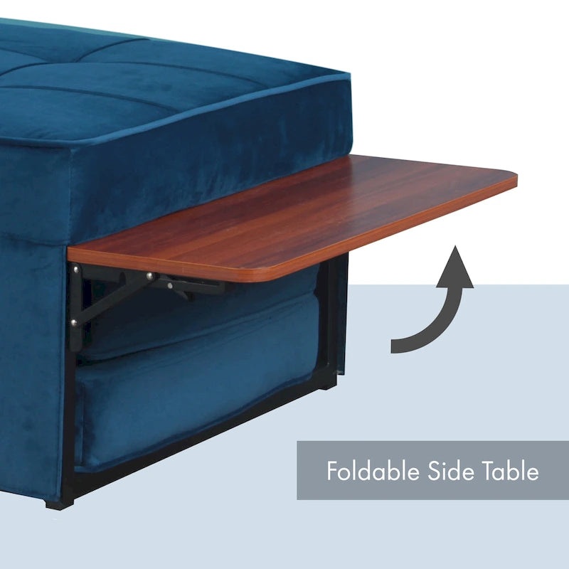 Zusammengebaute Cabrio Cocktail-Ottomane mit Futonfunktion