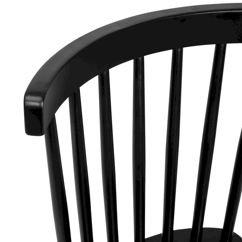 Windsor-Stil Esszimmerstühle mit massiver Holzspindelrückenlehne, gewerblich – 2er-Set