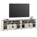 TV-Schrank im Bauernhaus-Stil mit Schiebetüren, Wohnzimmer-Entertainment-Center