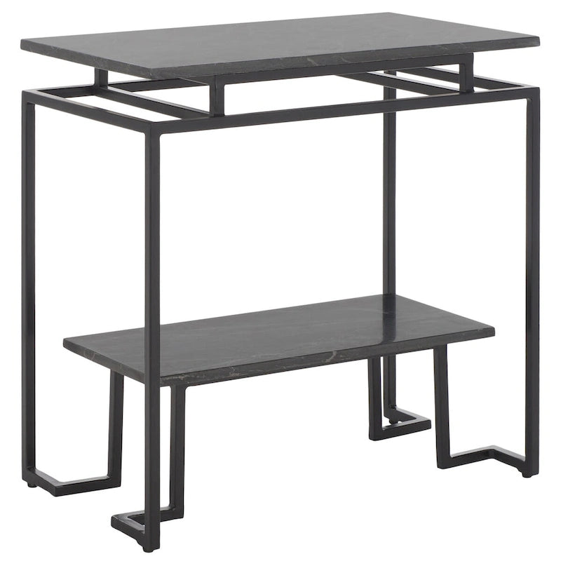 Akzenttisch, rechteckig, mit einer Ablage, 24" L x 14" T x 24" H