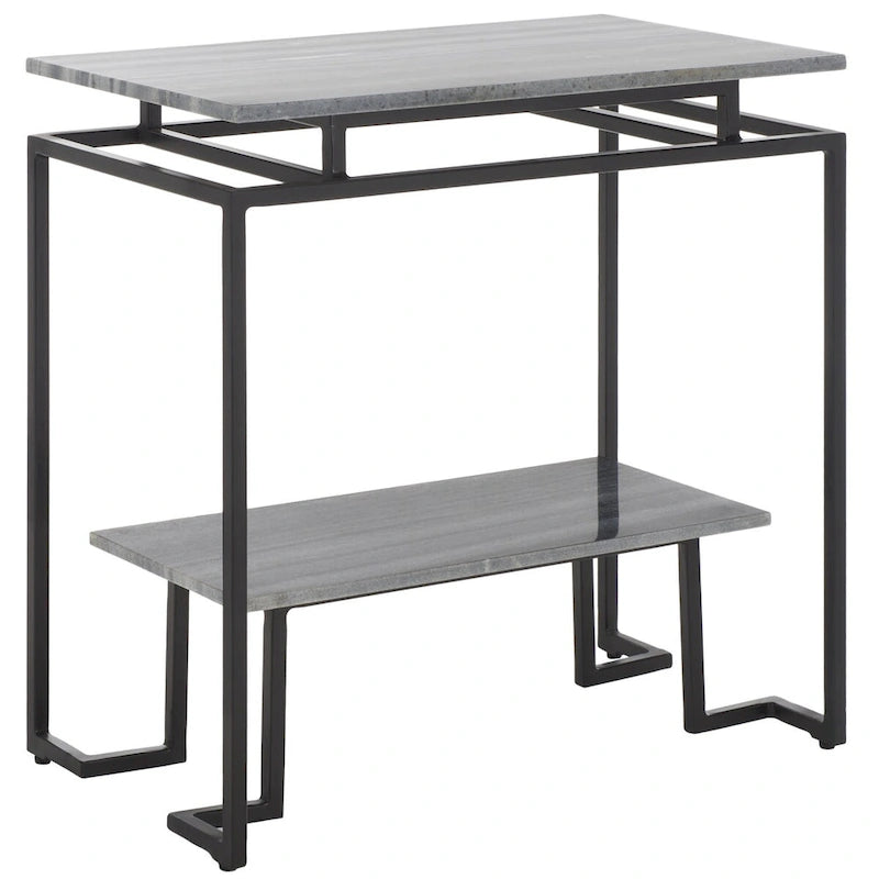 Akzenttisch, rechteckig, mit einer Ablage, 24" L x 14" T x 24" H