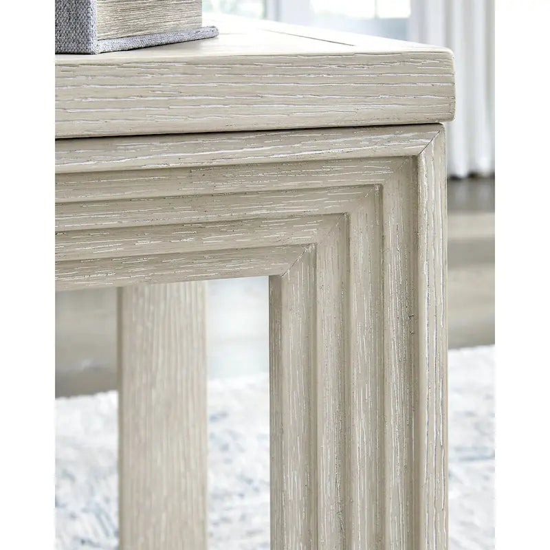 Glasierte Biskuit-Beistelltisch mit kabelloser Ladefunktion 61B x 61T x 61H