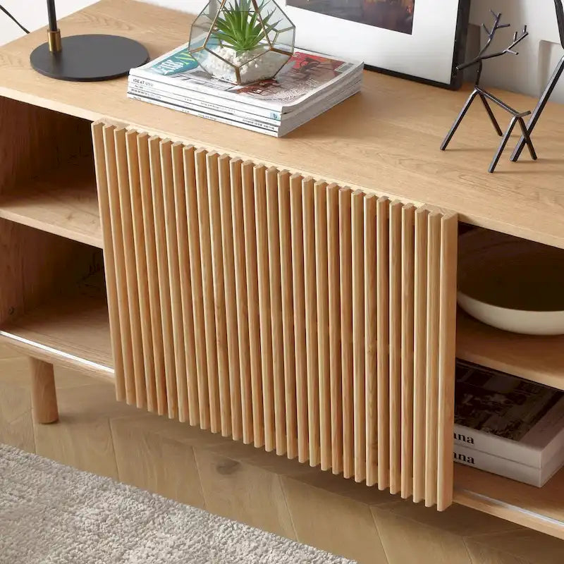 48 Zoll Holz Eiche Buffet Sideboard Akzent Aufbewahrungsschrank