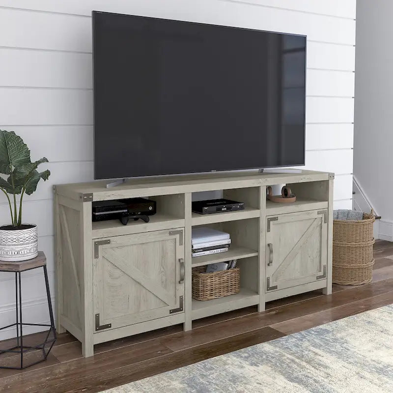 65W Bauernhof-TV-Ständer für 75-Zoll-Fernseher
