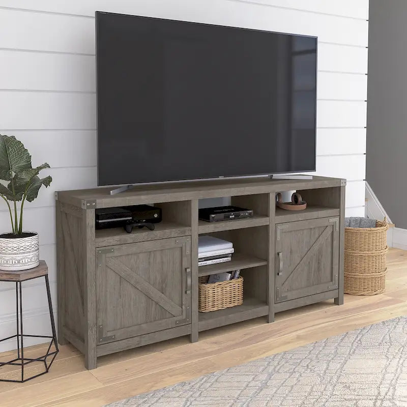 65W Bauernhof-TV-Ständer für 75-Zoll-Fernseher