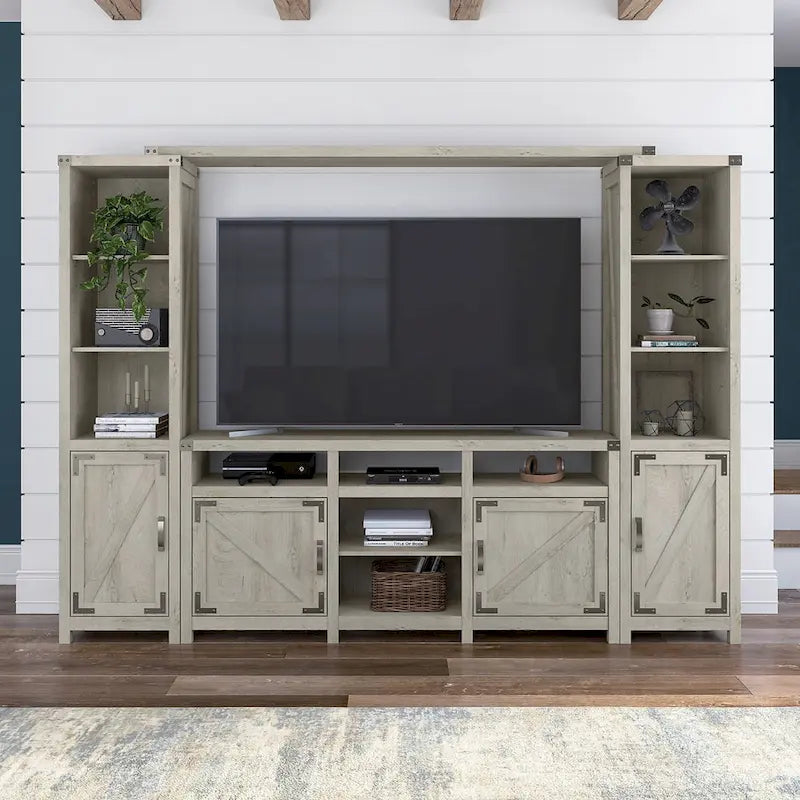 65W Bauernhof-TV-Ständer für 75-Zoll-Fernseher