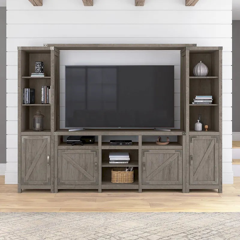 65W Bauernhof-TV-Ständer für 75-Zoll-Fernseher