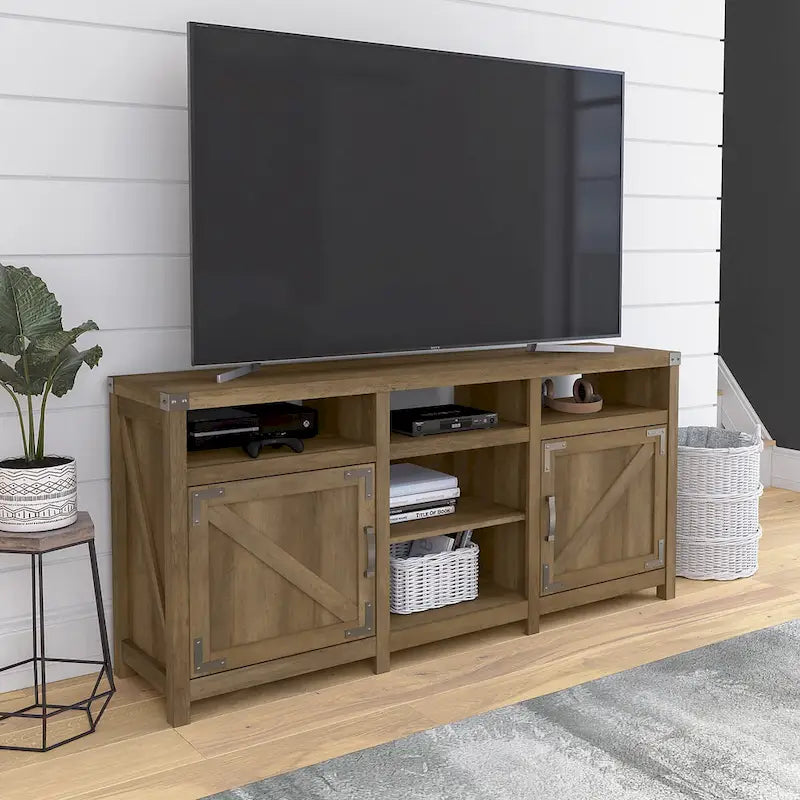 65W Bauernhof-TV-Ständer für 75-Zoll-Fernseher